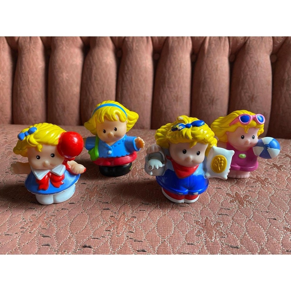 Fisher Price Little People Girl Figures 4 Lot Sarah Lynn s72